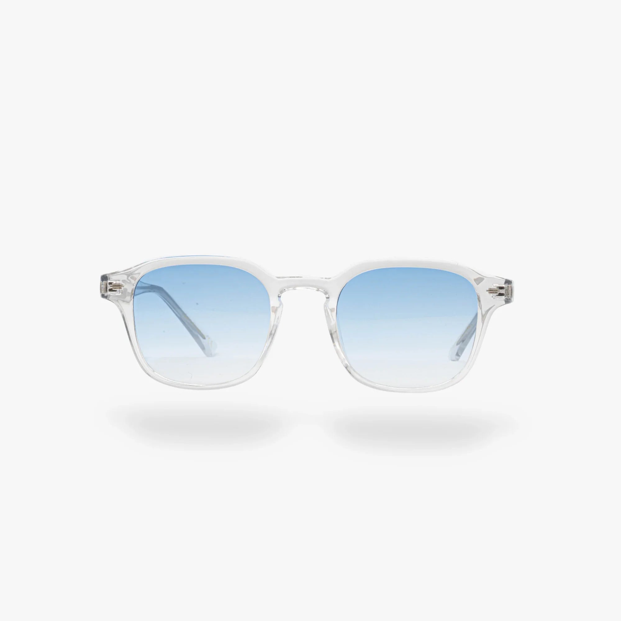 Lunettes de soleil Arthur transparente verres carrés dégradés bleus mixte