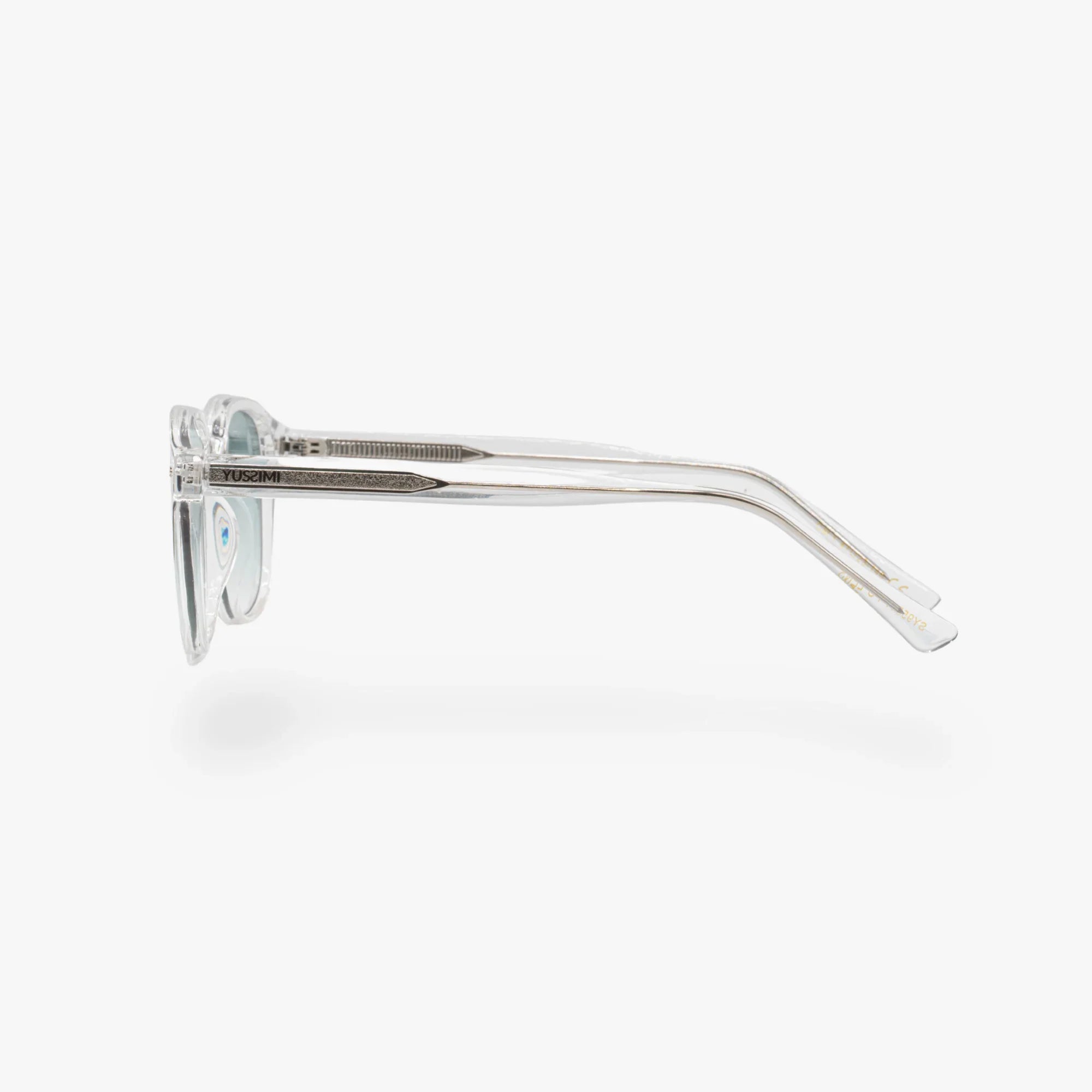 Lunettes de soleil Arthur transparente verres carrés dégradés verts mixte