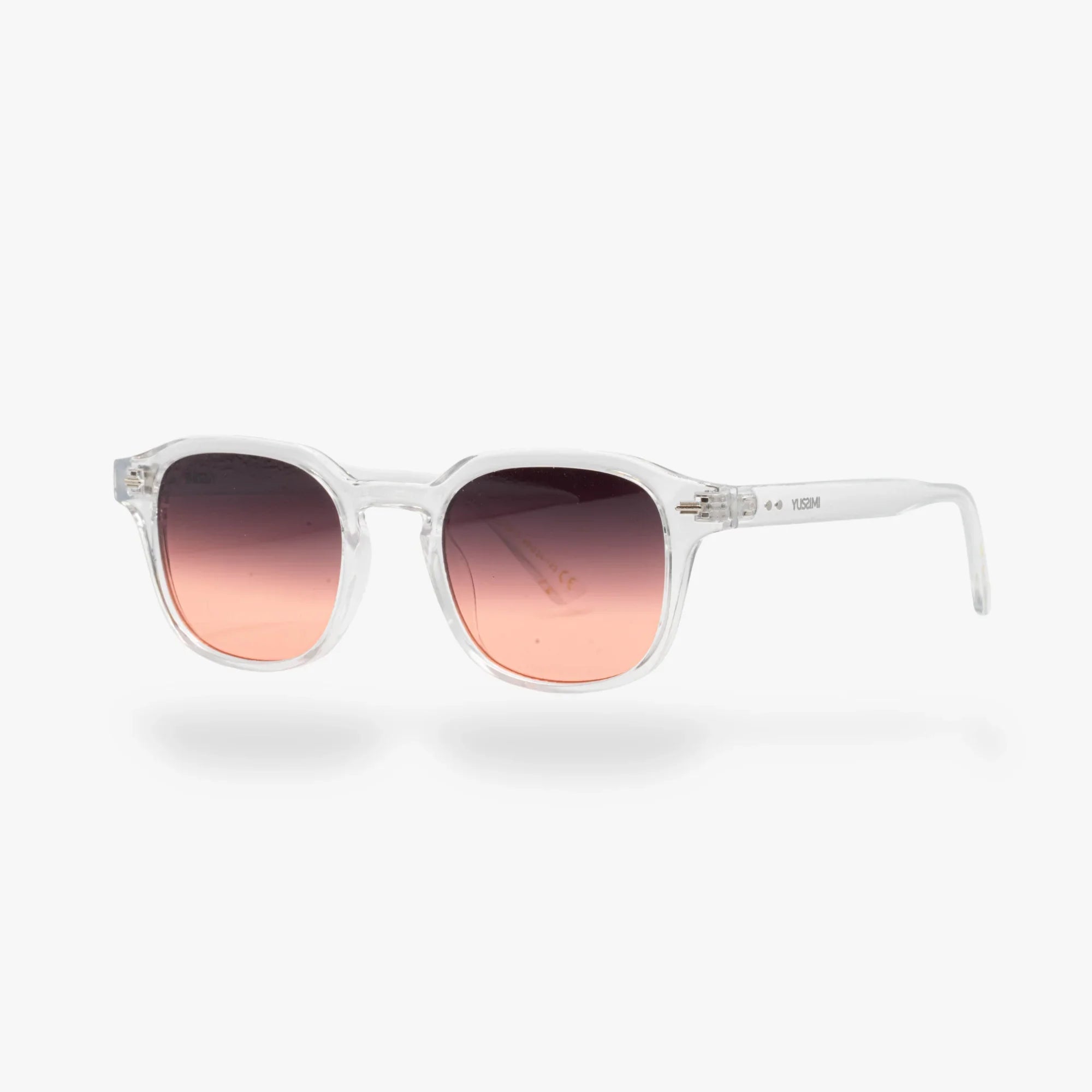 Lunettes de soleil Arthur transparente verres dégradés oranges mixte