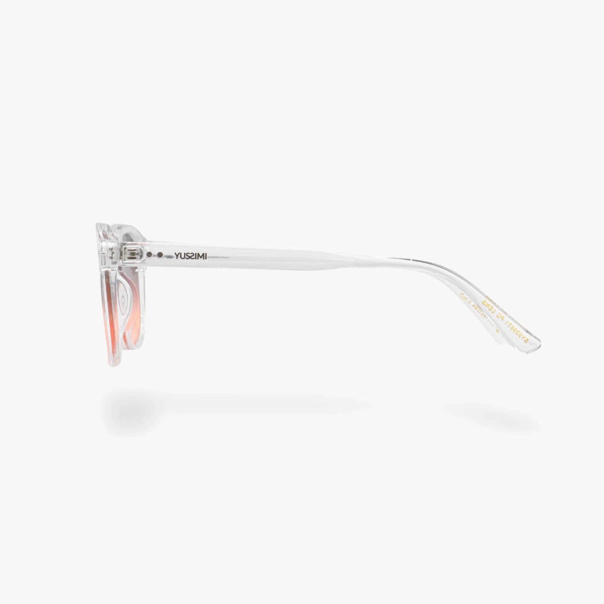 Lunettes de soleil Arthur transparente verres dégradés oranges mixte