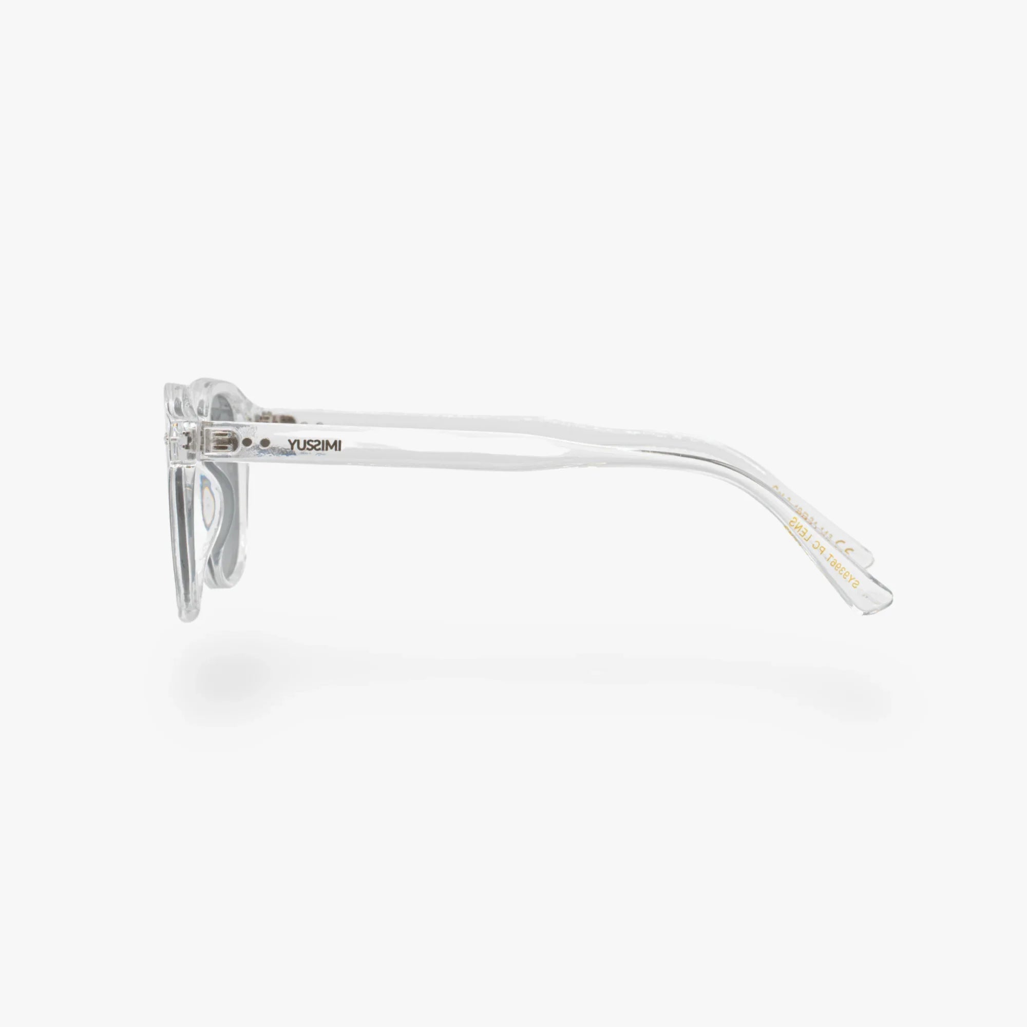 Lunettes de soleil Arthur transparente verres carrés gris mixte