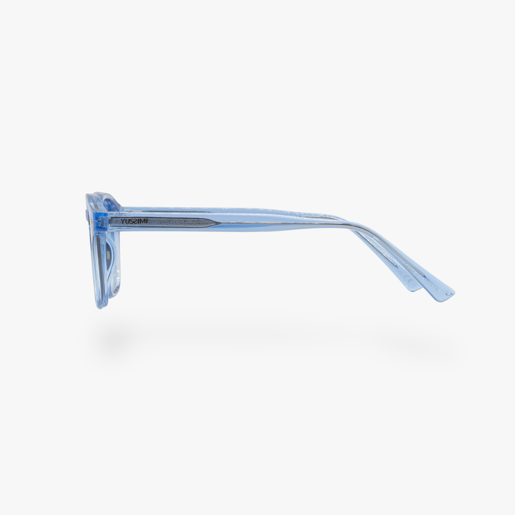 Lunettes de soleil Arthur transparente bleu verres carrés dégradés bleus mixte