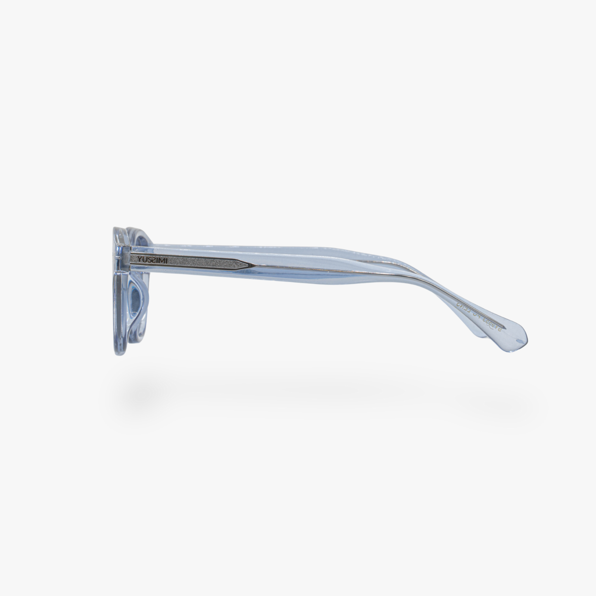 Lunettes de soleil Albert transparente bleu verres carrés dégradés bleus mixte