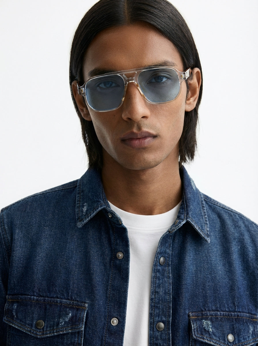 Brooklyn transparente bleu