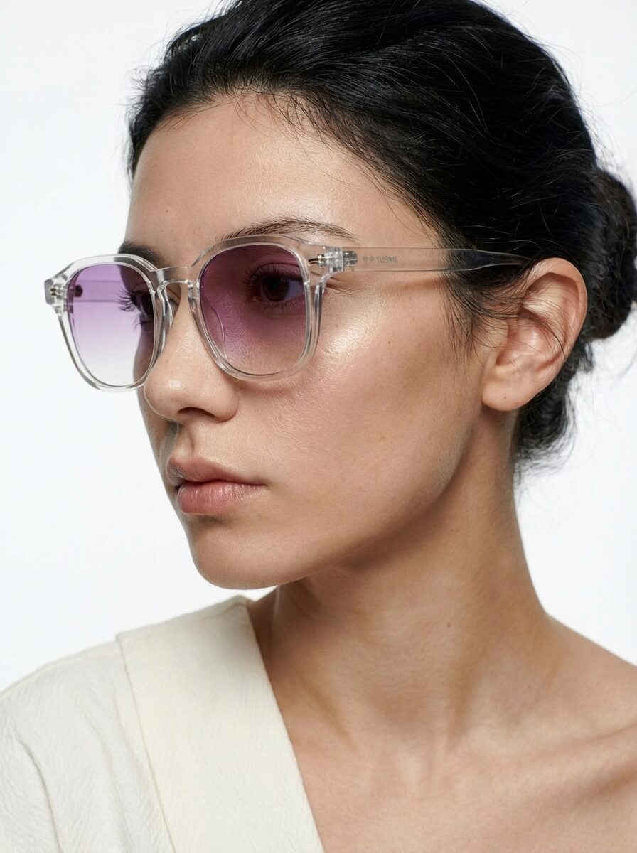 Arthur transparente / verres rose