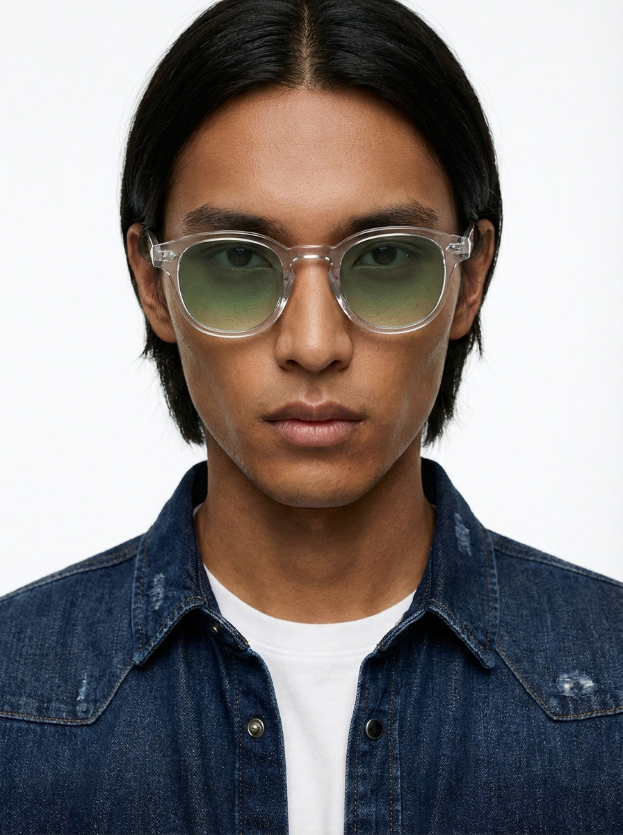 Albert transparente verres dégradés verts