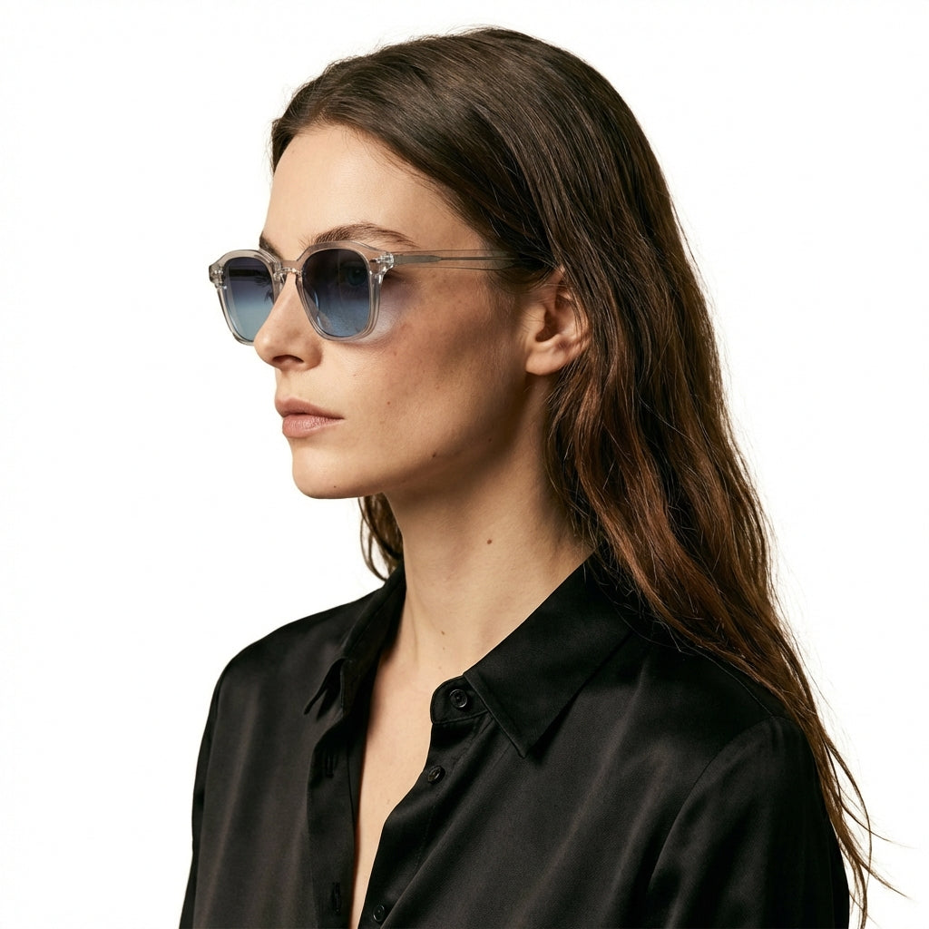 Arthur transparente verres dégradés bleus foncés