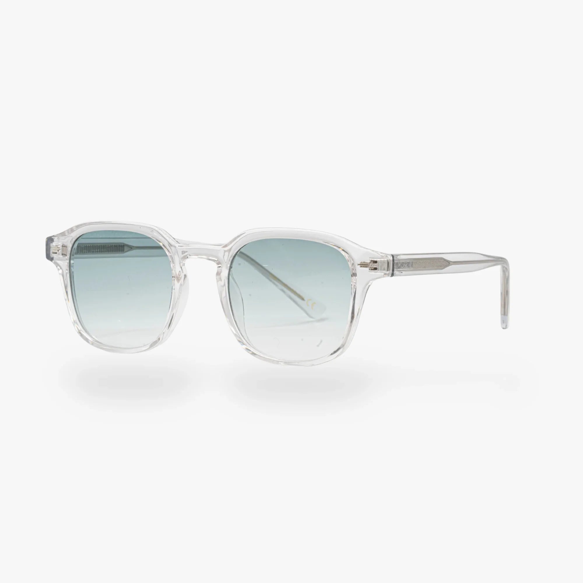Lunettes de soleil Arthur transparente verres carrés dégradés verts mixte