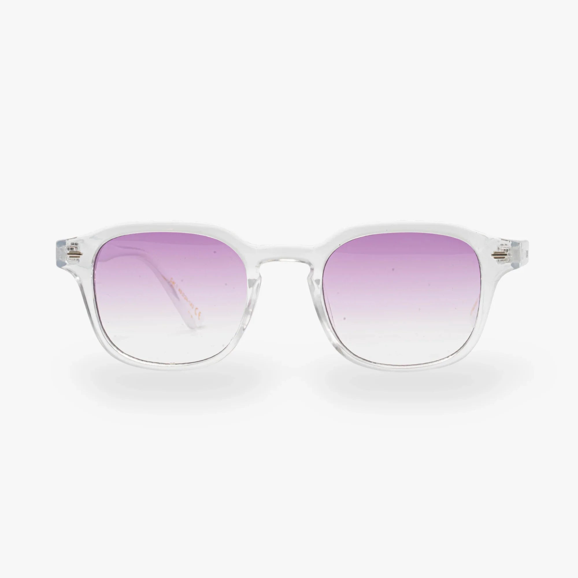 Lunettes de soleil Arthur transparente verres carrés roses mixte