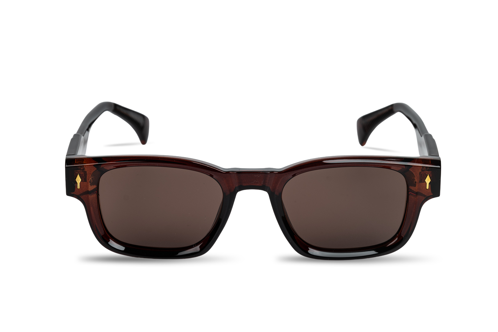 Charles Brown Rectangular Acetate Polarized Sunglasses for Men