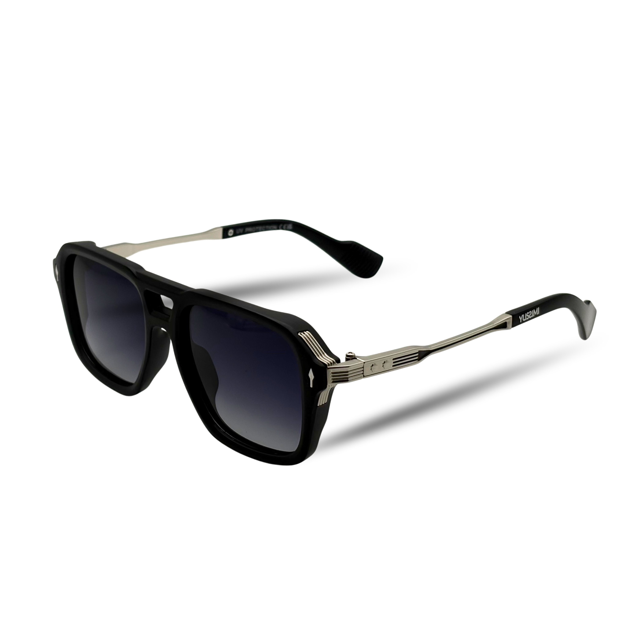 Ace noire argentée verre dégradé bleu foncé polarisée-thumbmail-2