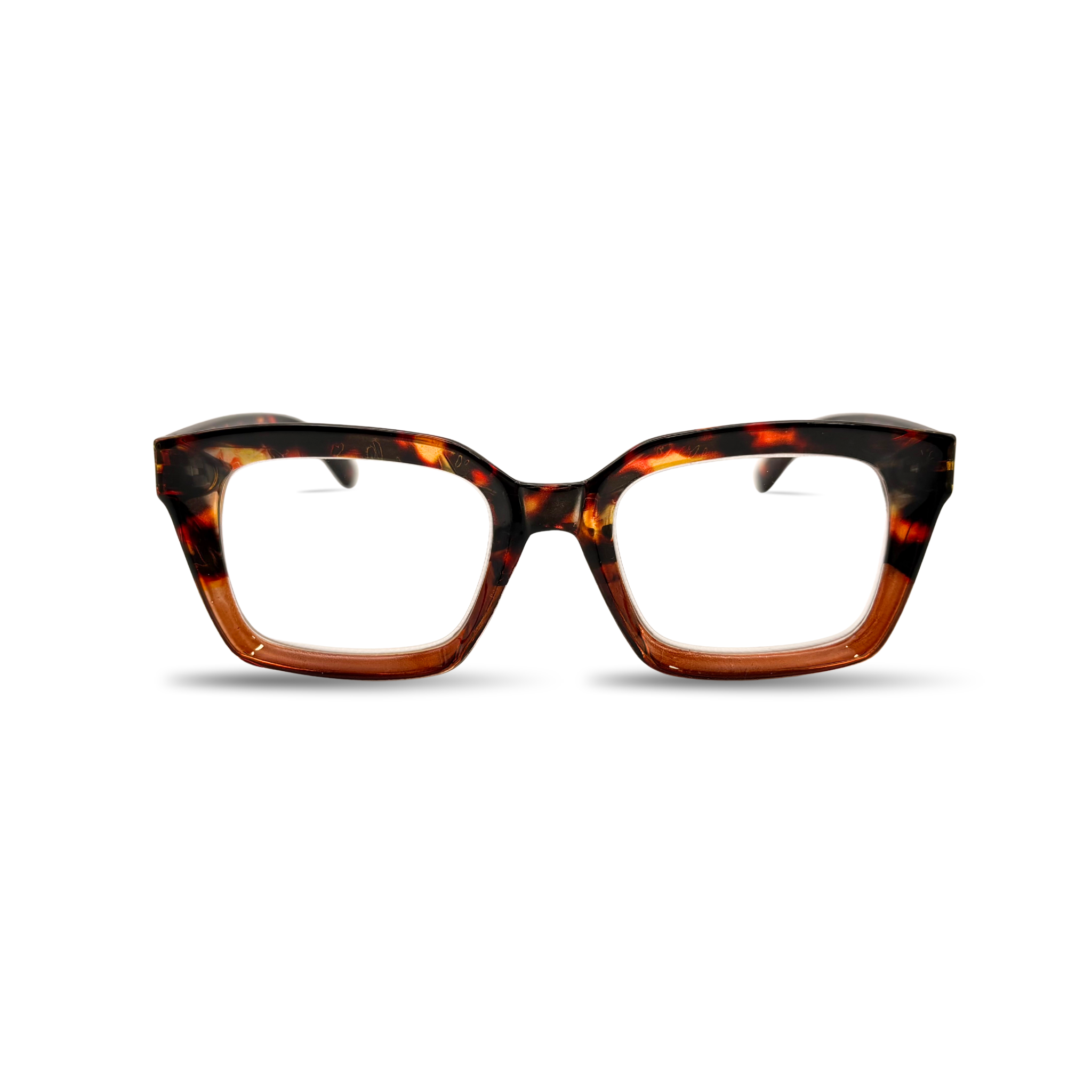 Loupe rectangulaire écaille marron +2.5
