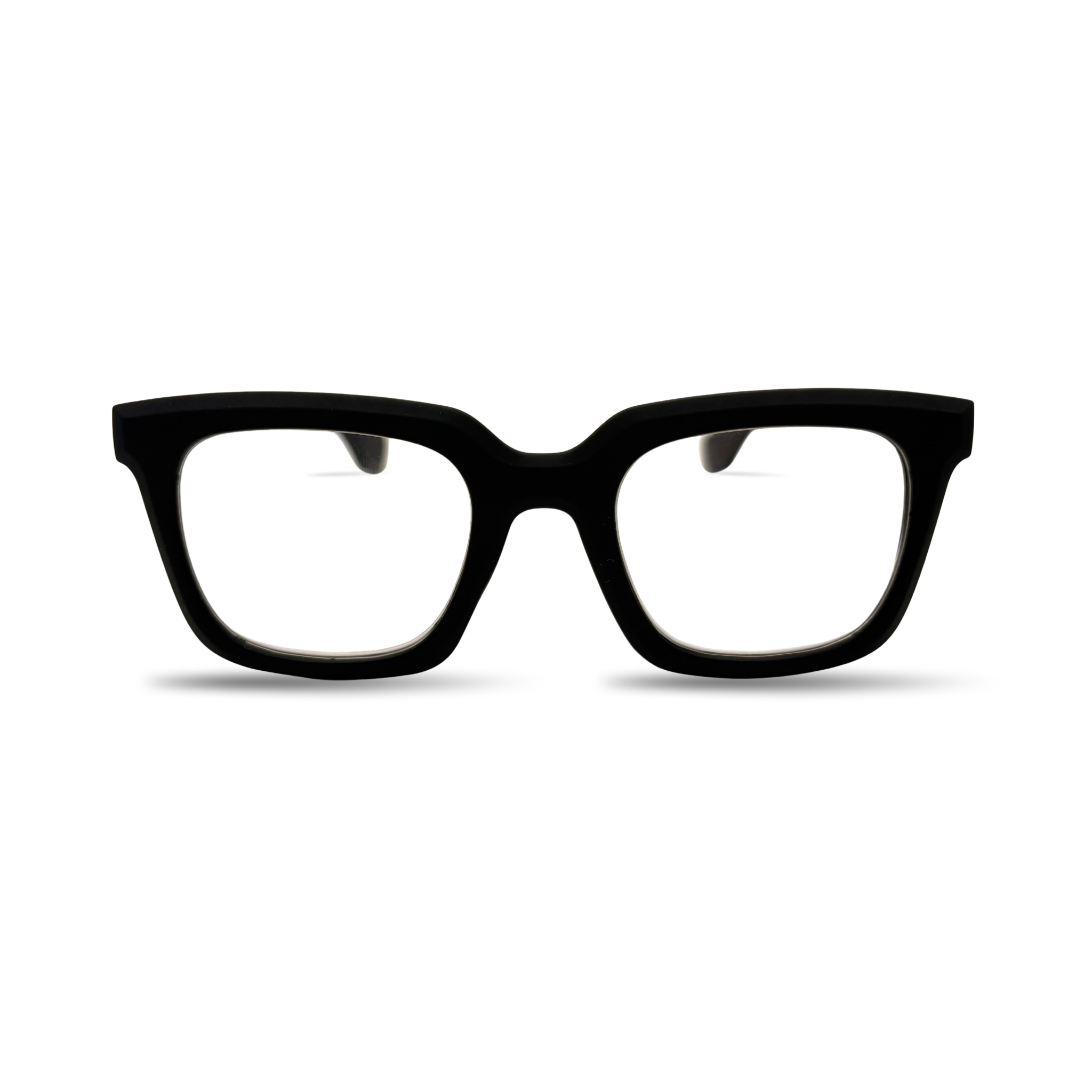 Loupe carrée noire matte +2