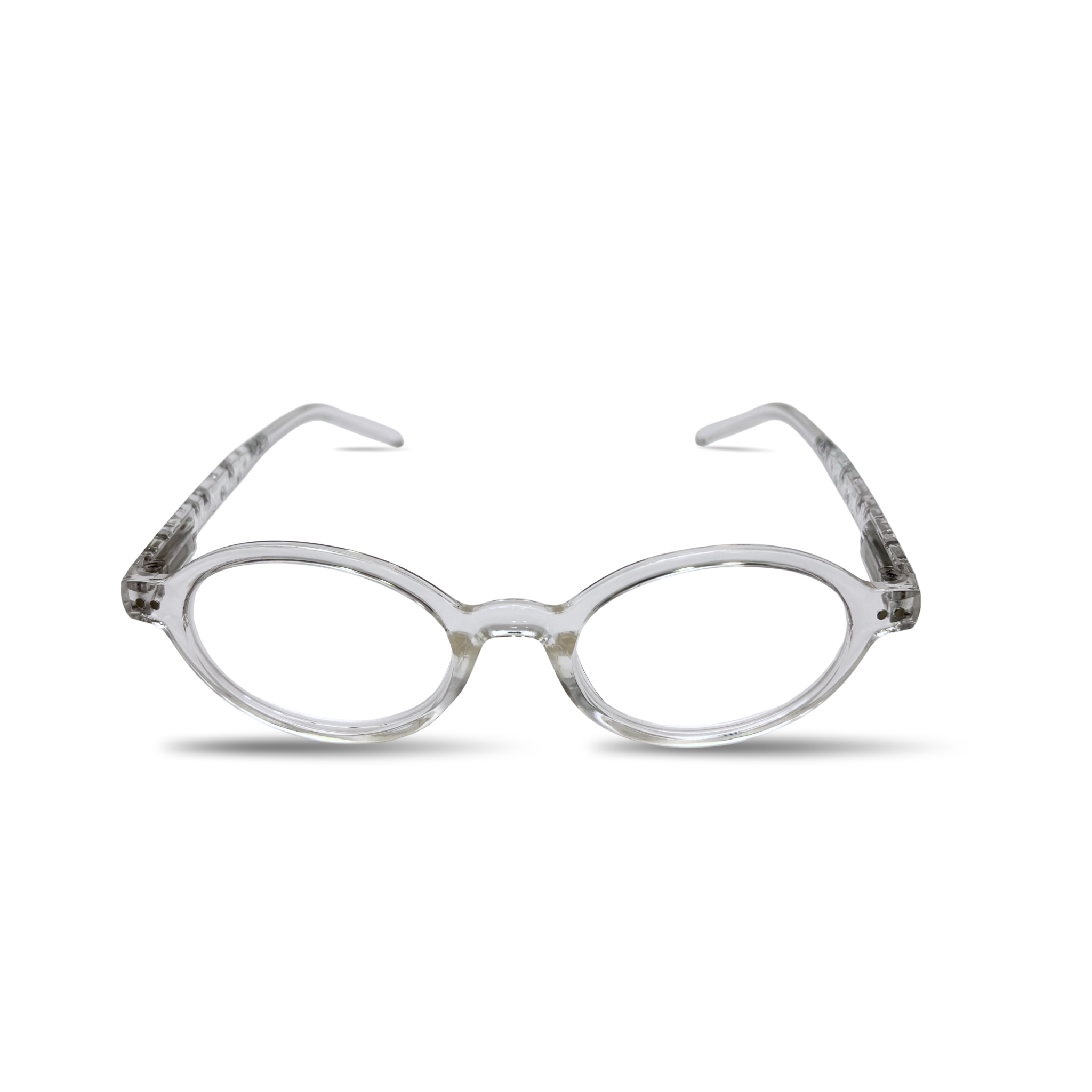 Loupe ovale transparente à strass +2