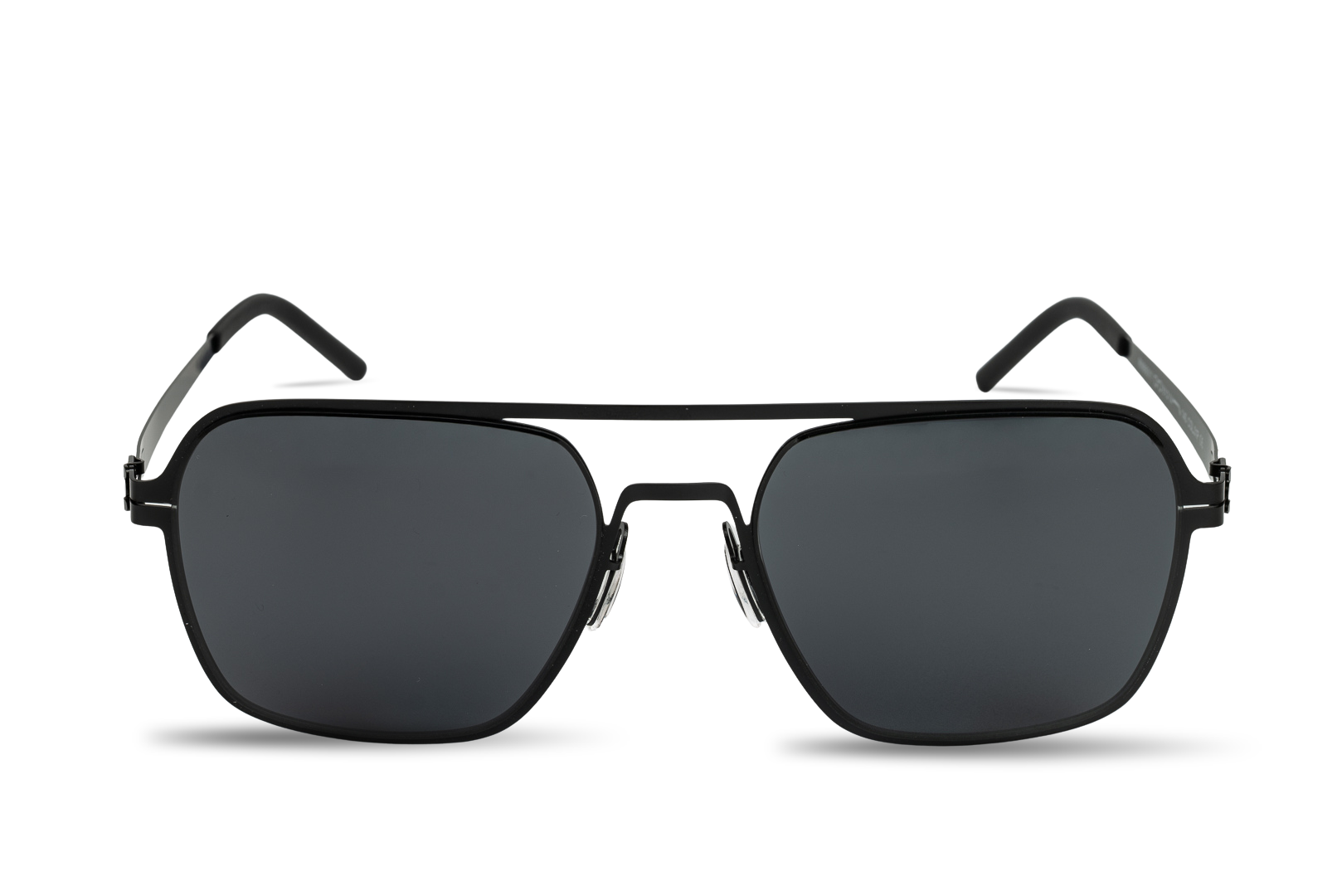 Lunettes de Soleil James Noir  Acier Homme Premium