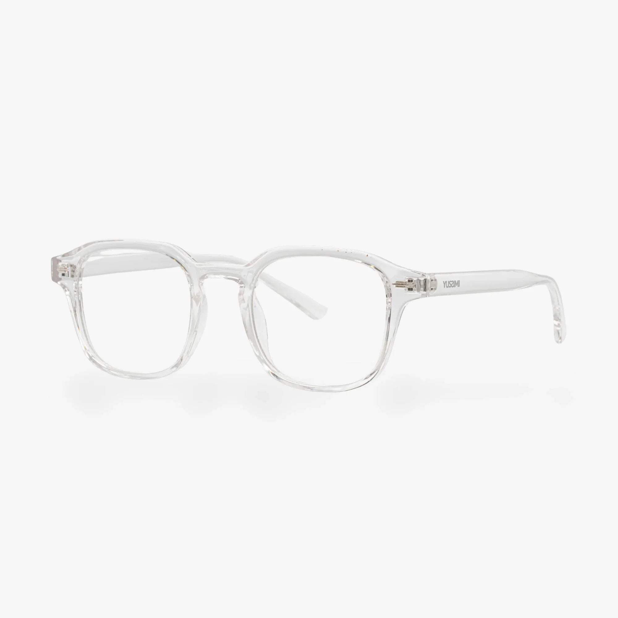 Lunettes de soleil Arthur transparente verres carrés transparents mixte