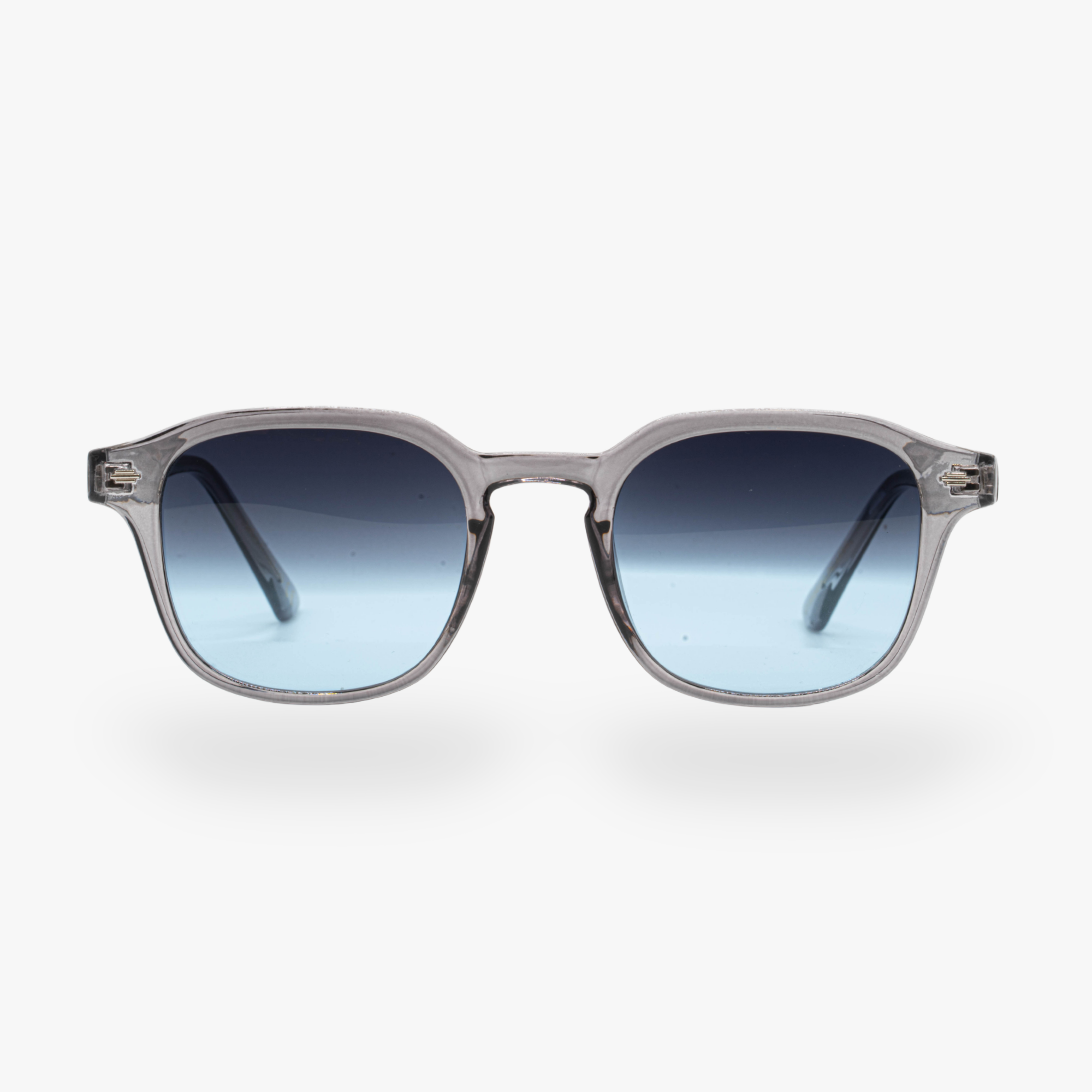Lunettes de soleil Albert transparente noir verres dégradés bleus foncés mixte