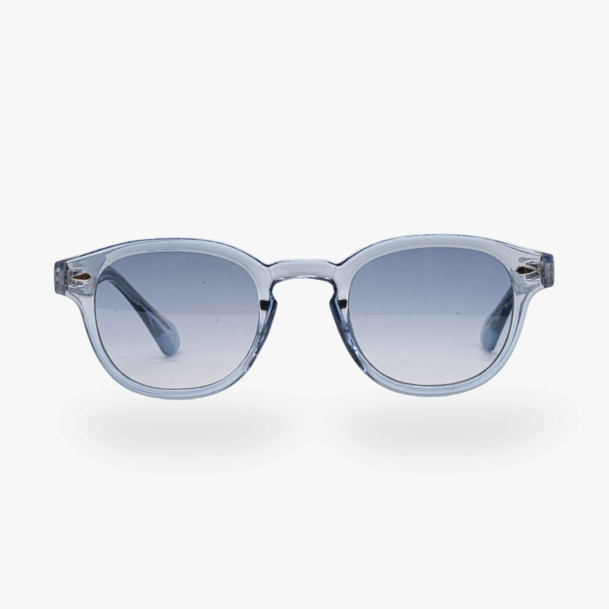 Lunettes de soleil Albert transparente bleu verres carrés dégradés bleus mixte