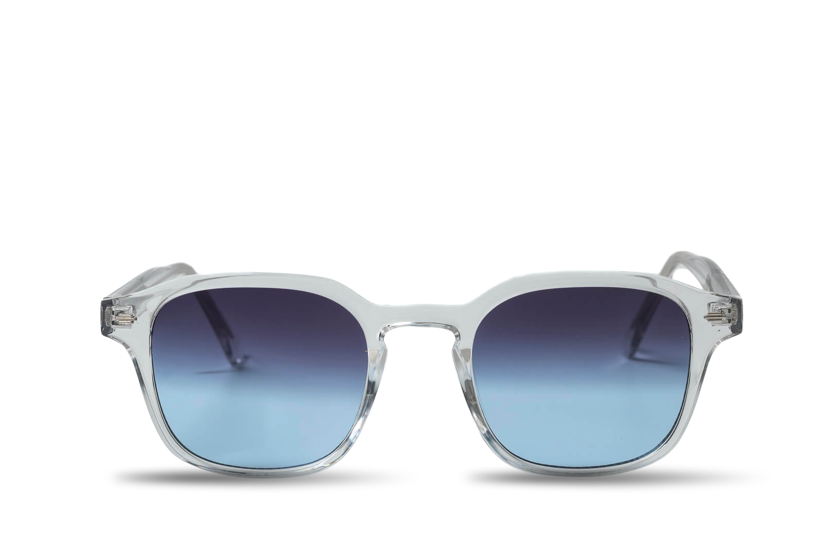 Arthur transparent dark blue gradient lenses