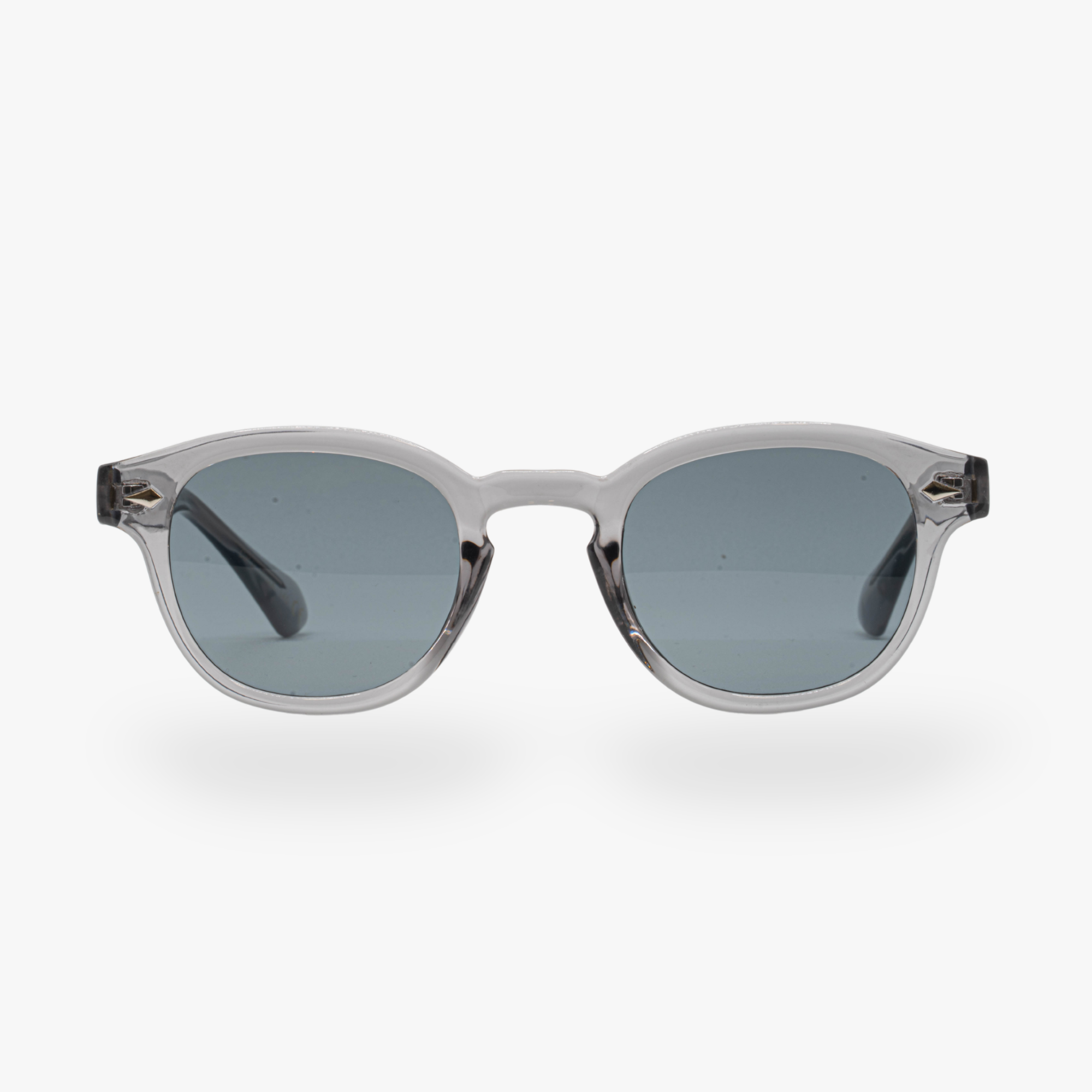 Lunettes de soleil Albert transparente noir verres carrés gris mixte