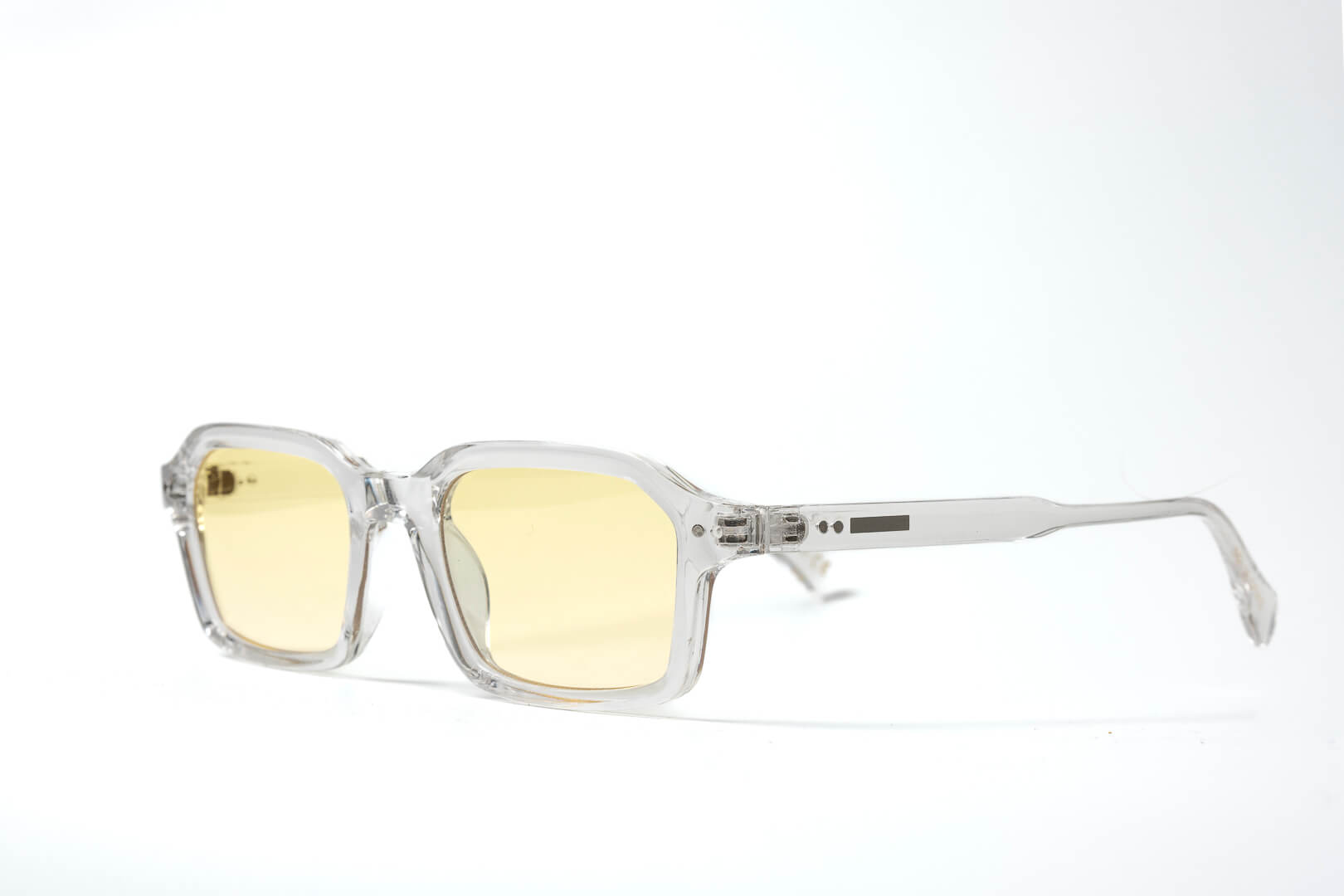 Roy transparente verres rectangles jaunes mixte-thumbmail-3