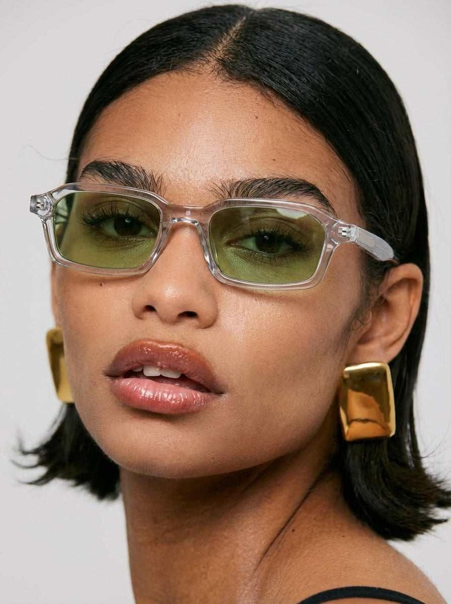Roy transparente verres verts