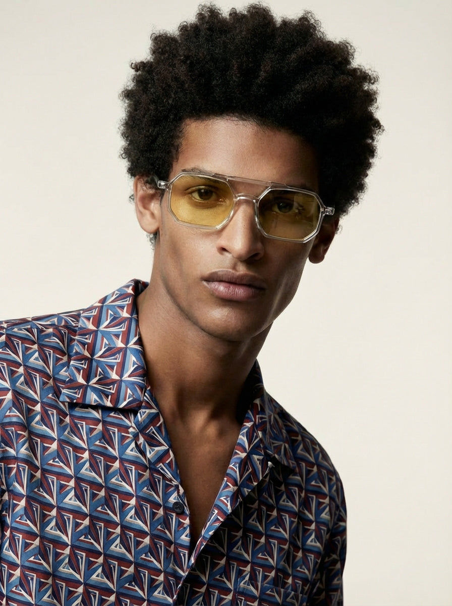 Mia transparent yellow glasses