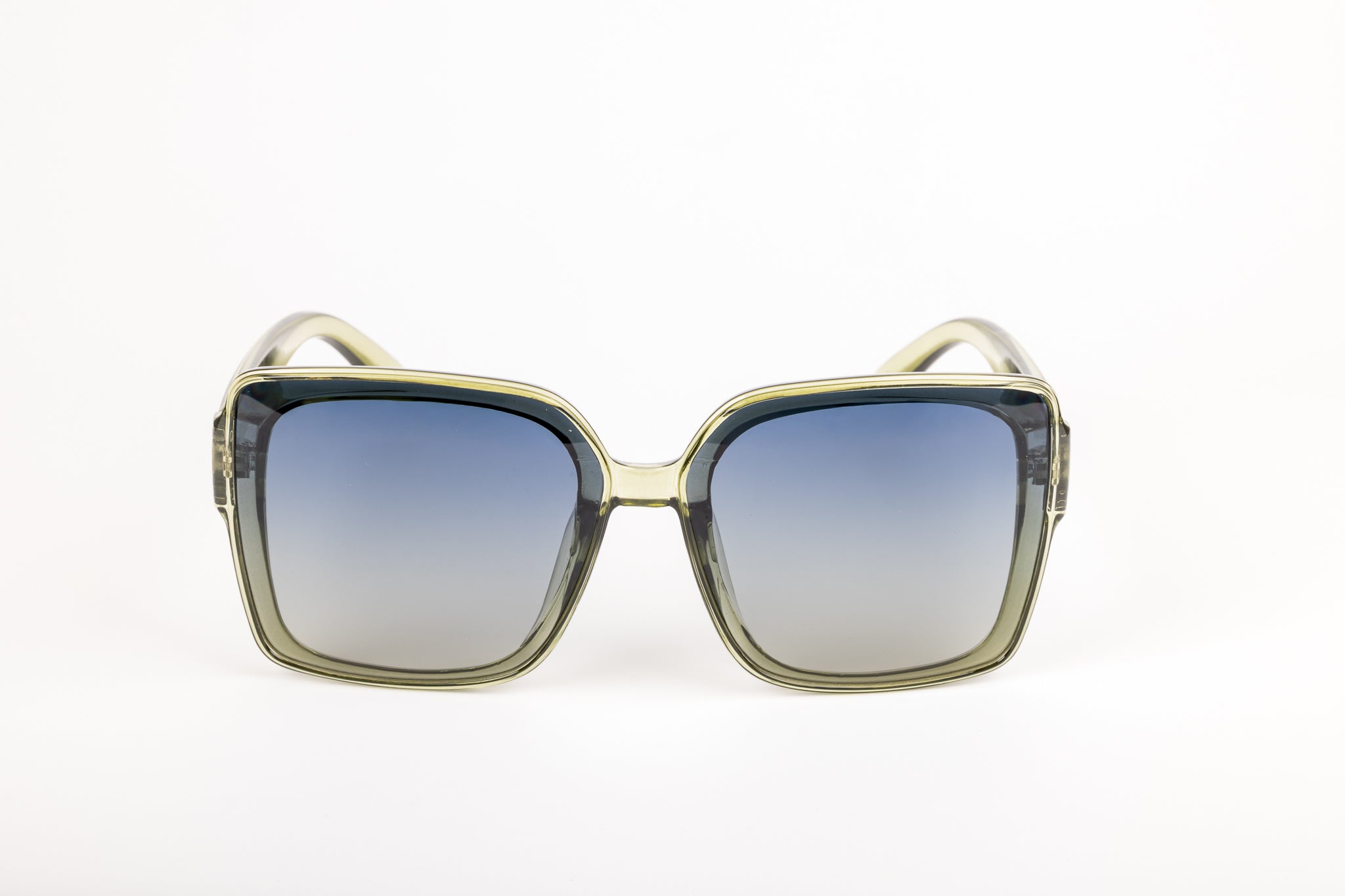 Amaa verte transparente verre dégradé bleu